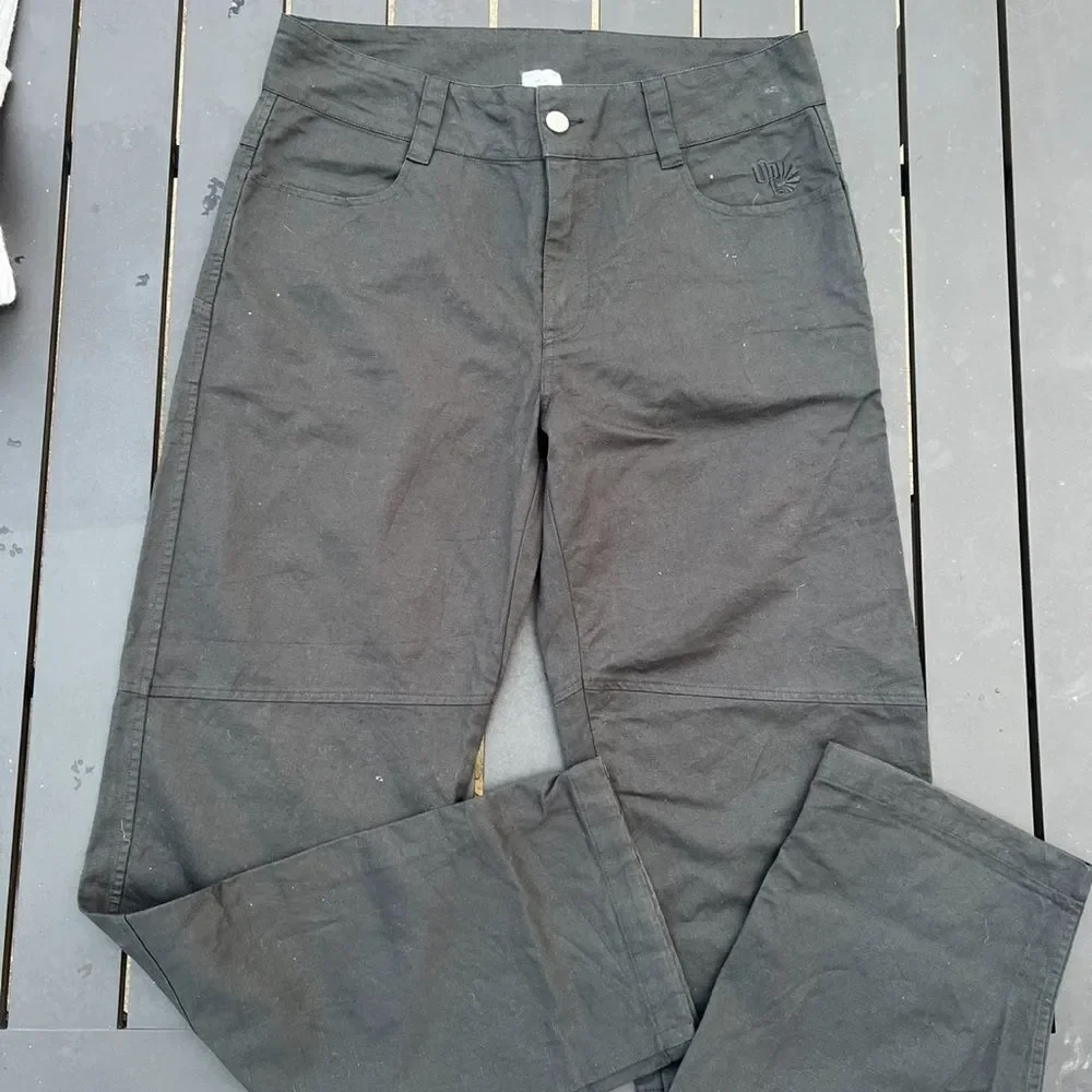 Hemp Organic Cotton Black Chino Work Pants size 34 Vegan